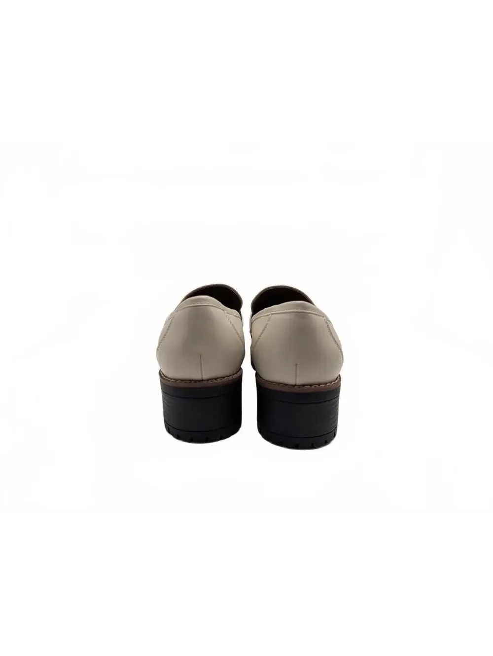 Dream Pairs Women's Cream‎ Chunky Slip-On Loafers Size 11